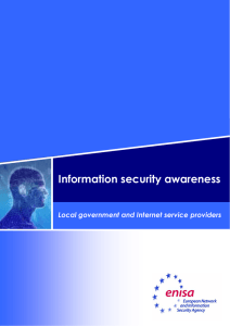 Information security awareness  Local government and Internet service providers