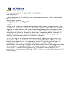 Two-level preconditioners for regularized ill-posed problems by Kyle Lane Riley