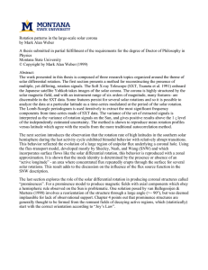 Rotation patterns in the large-scale solar corona by Mark Alan Weber