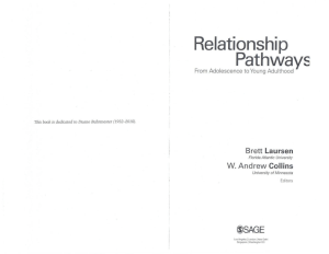 Relationship Pathways ~SAGE Brett Laursen