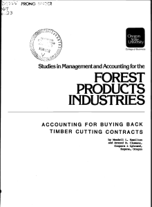 PRODUCTS FOREST INDUSTRIES ACCOUNTING FOR BUYING BACK