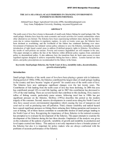 THE JAVA SEA SMALL-SCALE FISHERIES IN CHANGING ENVIRONMENT: EXPERIENCES FROM INDONESIA