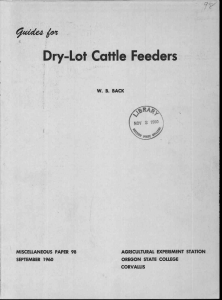 feezeted Dry-Lot Cattle Feeders