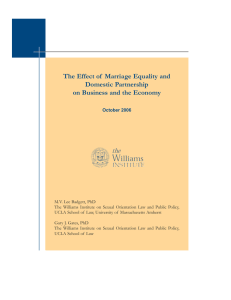 The Effect of Marriage Equality and Domestic Partnership