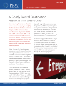 A Costly Dental Destination Hospital Care Means States Pay Dearly