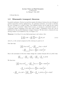 1.3 Kinematic transport theorem