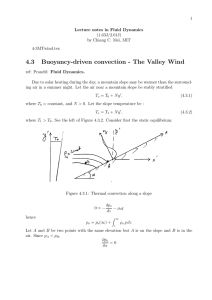 4.3 Buoyancy-driven convection - The Valley Wind