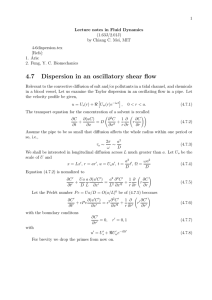 1 Lecture notes in Fluid Dynamics (1.63J/2.01J) by Chiang C. Mei, MIT