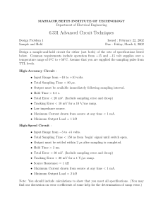 6.331 Advanced Circuit Techniques