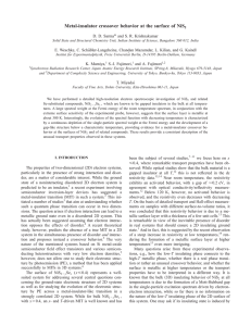 Metal-insulator crossover behavior at the surface of NiS *