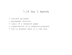7.18 Day 2 Agenda