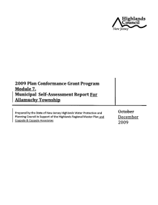 Highlands /~u~ 2009 Plan Conformance Grant Program Module 7.