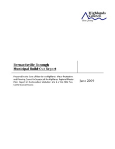 Bernardsville Borough   Municipal Build­Out Report  