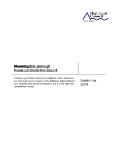 Bloomingdale Borough   Municipal Build­Out Report   September 