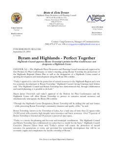Byram and Highlands - Perfect Together State of New Jersey
