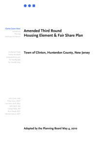 Amended Third Round Housing Element &amp; Fair Share Plan