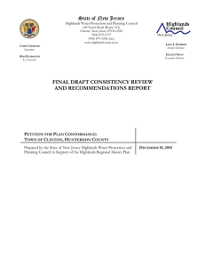 FINAL DRAFT CONSISTENCY REVIEW AND RECOMMENDATIONS REPORT State of New Jersey