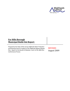 Far Hills Borough   Municipal Build­Out Report   REVISED 