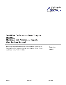 2009 Plan Conformance Grant Program Module 7. Municipal  Self-Assessment Report :