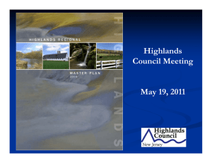 Highlands Council Meeting May 19 2011 May 19, 2011
