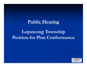 P bli H i Public Hearing Lopatcong Township