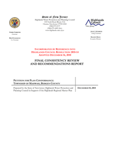 FINAL CONSISTENCY REVIEW AND RECOMMENDATIONS REPORT State of New Jersey