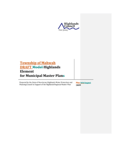   Township of Mahwah  DRAFT  Model 