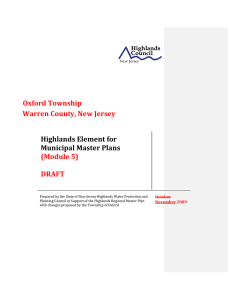 Oxford Township Warren County, New Jersey (Module 5)