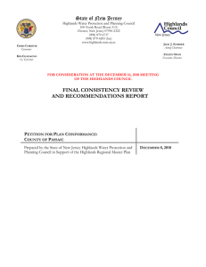 FINAL CONSISTENCY REVIEW AND RECOMMENDATIONS REPORT State of New Jersey