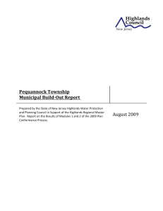 Pequannock Township   Municipal Build­Out Report  