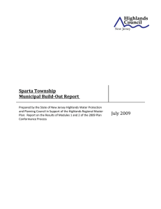 Sparta Township   Municipal Build­Out Report  