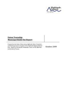 Union Township   Municipal Build­Out Report  