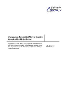Washington Township (Morris County)   Municipal Build­Out Report  