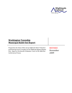 Washington Township   Municipal Build­Out Report   REVISED