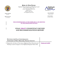 State of New Jersey FINAL CONSISTENCY REVIEW AND RECOMMENDATIONS REPORT