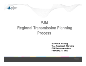 PJM Regional Transmission Planning Process Steven R. Herling