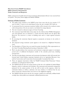 Pilot Travel Center WQMP Amendment RMP Consistency Determination Public Comments and Responses
