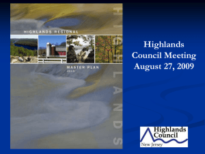 Highlands Council Meeting August 27, 2009