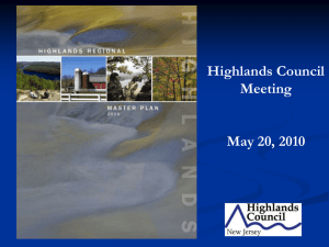 Highlands Council Meeting May 20, 2010