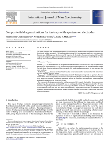 International Journal of Mass Spectrometry Madhurima Chattopadhyay , Neeraj Kumar Verma