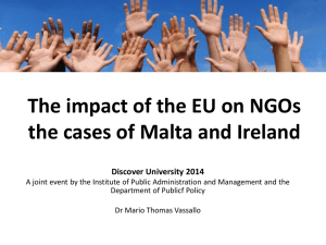 The impact of the EU on NGOs Discover University 2014