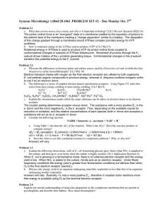 Systems Microbiology 1.084J/20.106J  PROBLEM SET #2 – Due Monday...