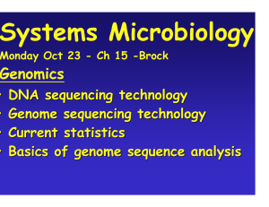 Systems Microbiology Genomics