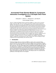 Incremental Finite Element Model for Component System