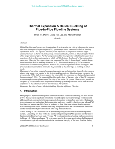 Thermal Expansion &amp; Helical Buckling of Pipe-in-Pipe Flowline Systems