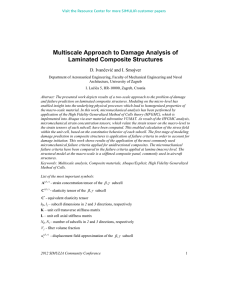 Multiscale Approach to Damage Analysis of Laminated Composite Structures