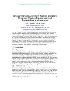 Damage Tolerance Analysis of Repaired Composite Structures: Engineering Approach and Computational Implementation