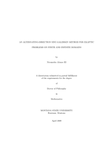 AN ALTERNATING-DIRECTION SINC-GALERKIN METHOD FOR ELLIPTIC by Nicomedes Alonso III