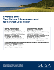 Synthesis of the Third National Climate Assessment for the Great Lakes Region