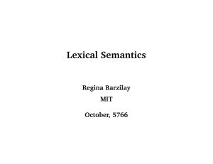 Lexical Regina MIT October,